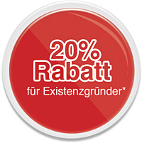 20% Rabatt für Existenzgründer