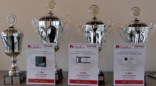 Internet Award 2009 - Pokale