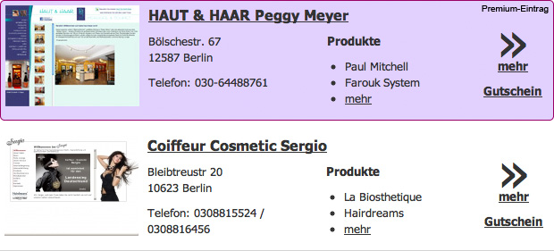 Vorschau des Salonfinders Vorschau des Salonfinders