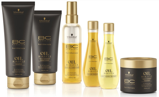 Pflege Linie Fur Ultimativen Glanz Magische Pflegelinie Bc Oil Miracle Von Schwarzkopf Professional Friseur Com