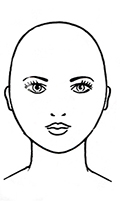 Frisurenberatung - runde Gesichtsform