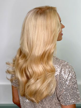 Lange blonde haare stufig
