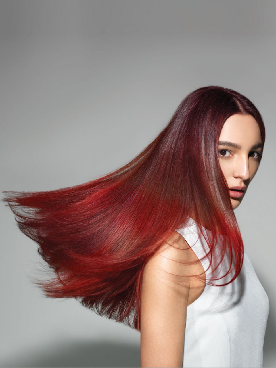 Rote haare lange Hübsch Frisur