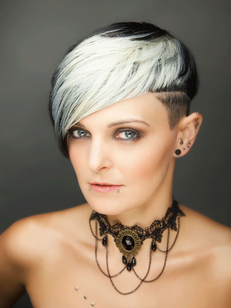 Kurze haare frau sidecut Sidecut Frauen